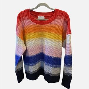 Old Navy Multicolor Striped Sweater